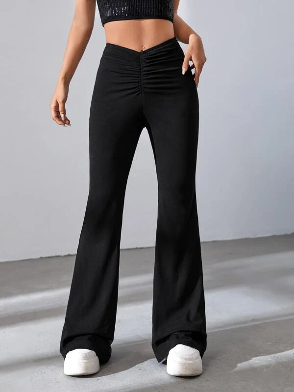 Pantalon cheap negro alto