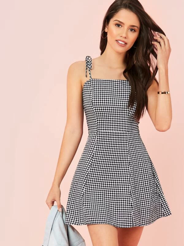 Vestido cuadrille best sale blanco y negro