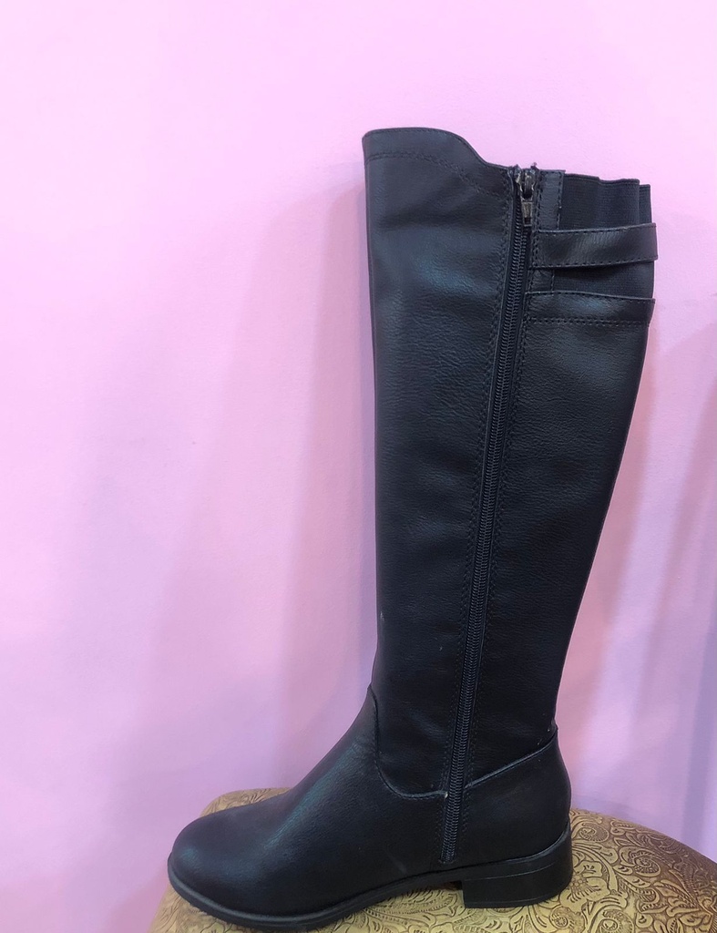 Bota larga outlet negra