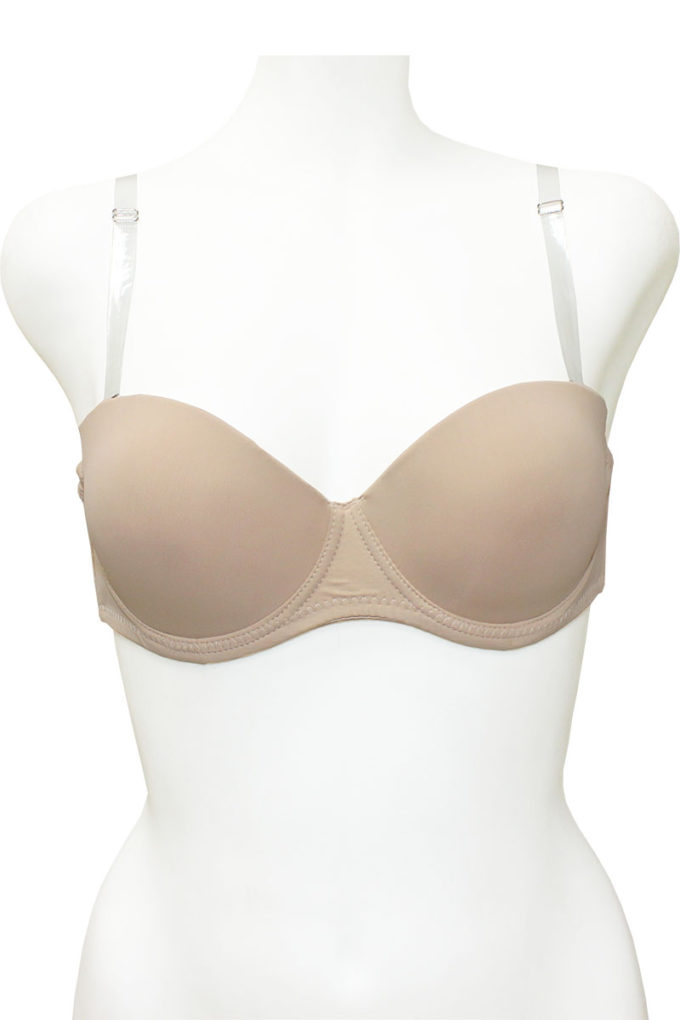 Bra con best sale tirantes transparentes