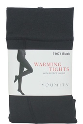 [YM-71071-CLO-ONE YOUMITA] Pantimedia Negra Gruesa Warming Tights