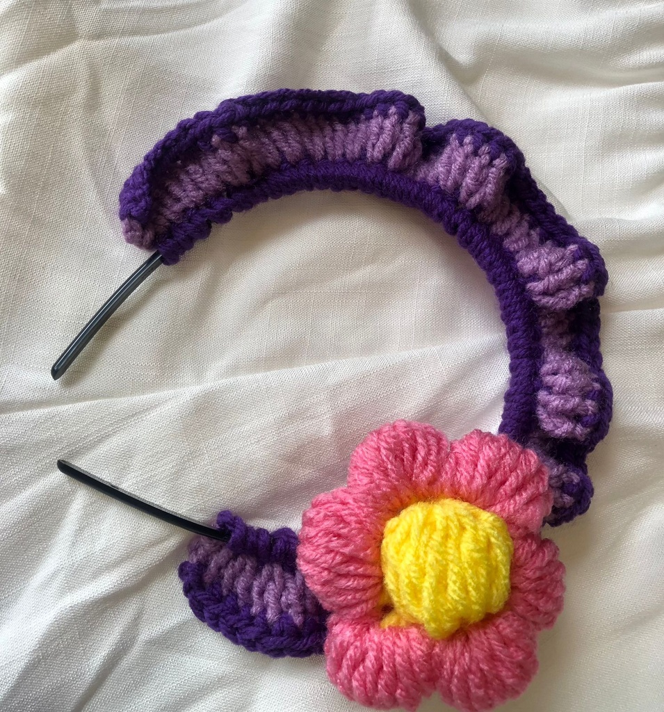 Diadema de Crochet Plastico