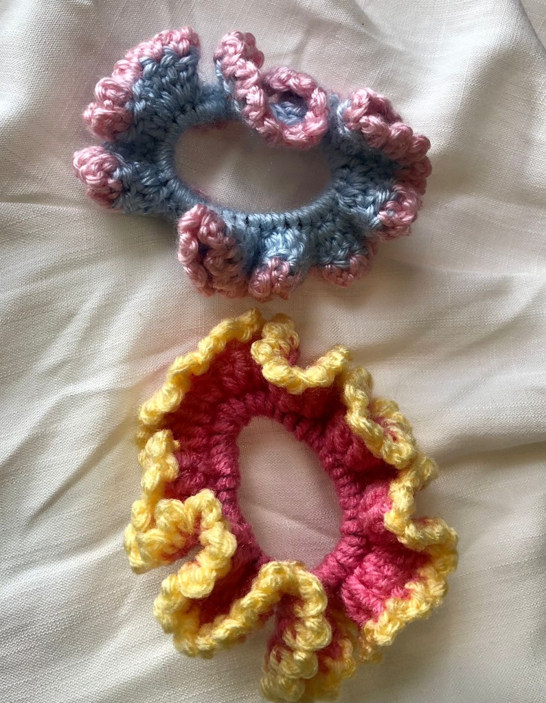 Scrunchie Crochet Sencillo