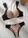 Set 2PCS Brasier y Panty Beige