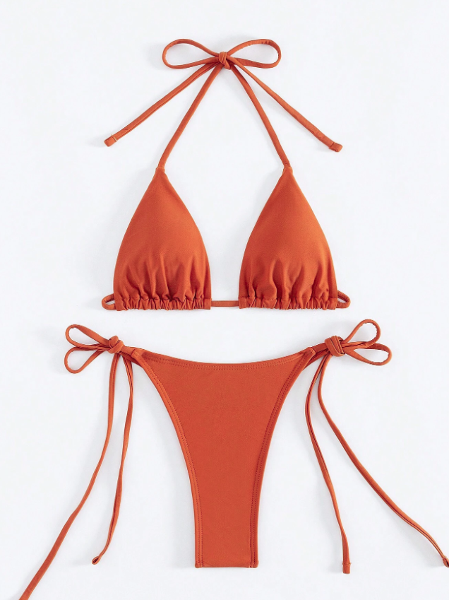 Bikini 2PCS Naranja Basico Tanga