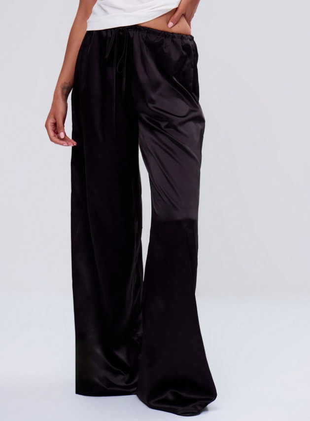 Pantalon Negro Satin