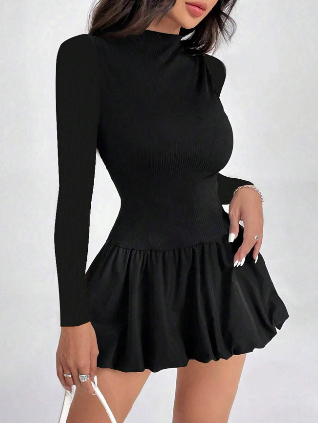 Vestido Negro Globo
