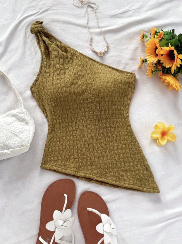 Blusa Asimetrica Oliva
