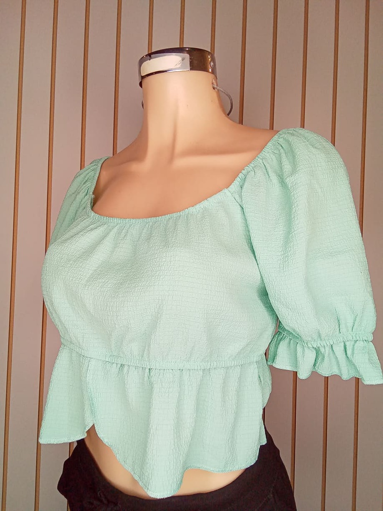 Blusa con Olan T-211L