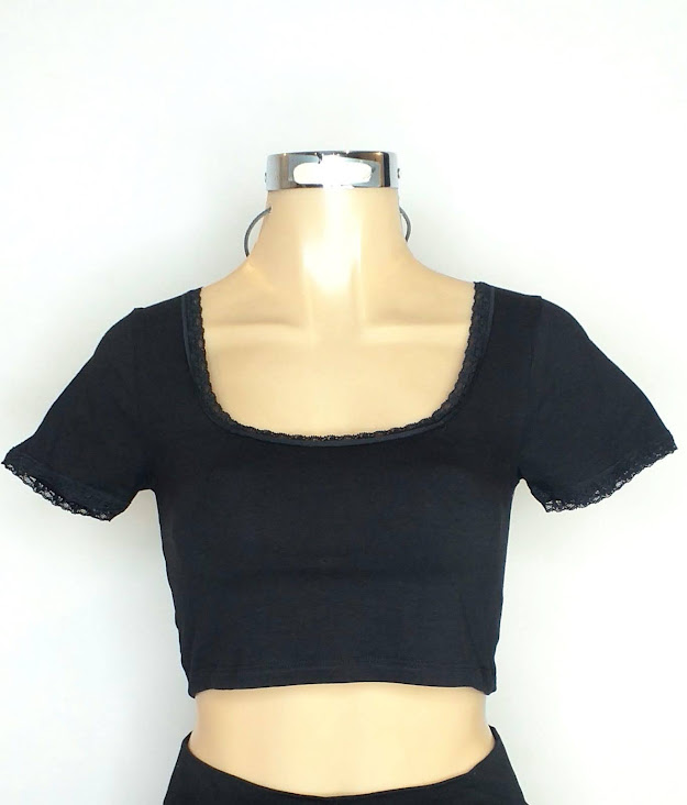 Blusa con Encaje T-241L