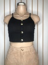 Blusa de Tirante con Decoración de Botones