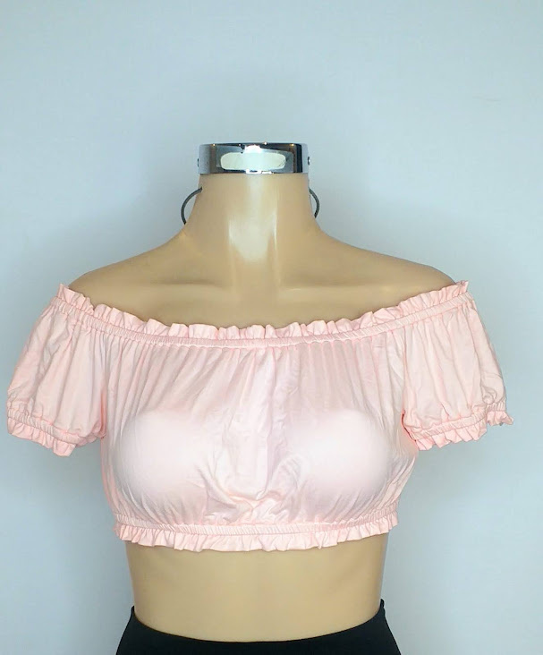 Blusa de Hombros Rosa T-229L