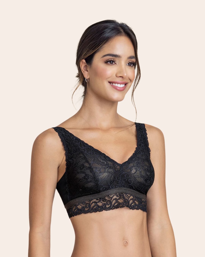 Bralette negro Espalda Abierta F&F