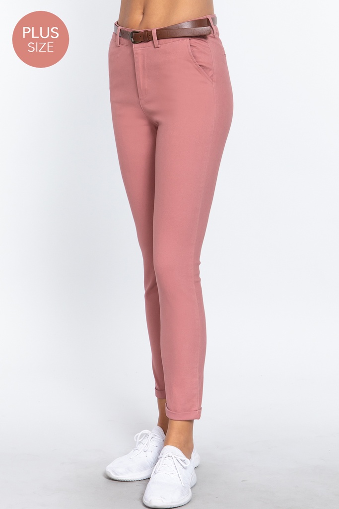 Pantalon Plus Size con Cinturon