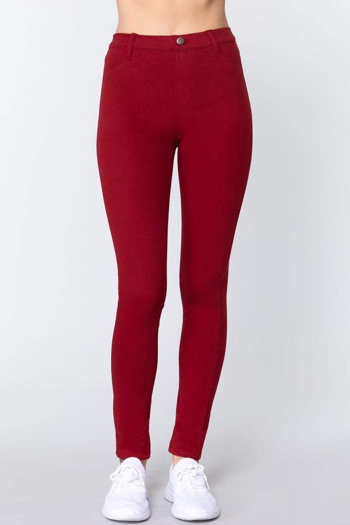 Pantalon Skinny Rojo