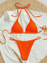 Bikini 2PCS Naranja Halter Triangle