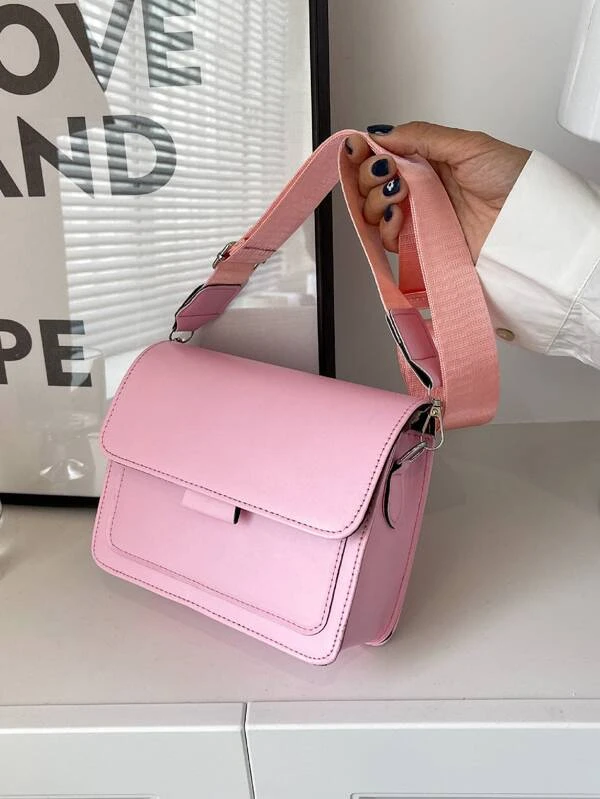 Bolsa de Mano Rosa con Liston
