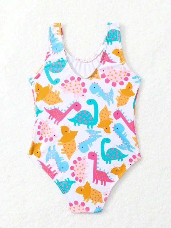 Traje de Baño Niña 2-3 Dinosaurios