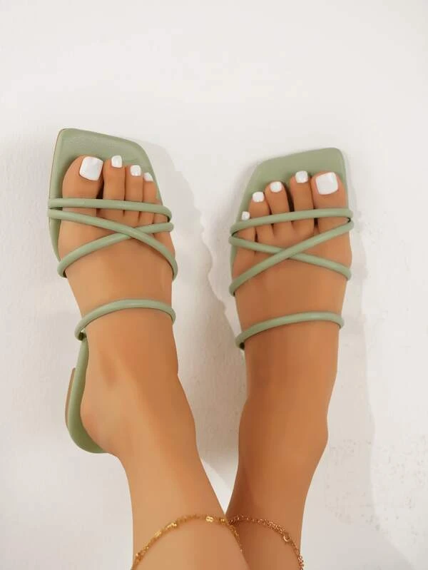 Sandalias de Lazo Verde