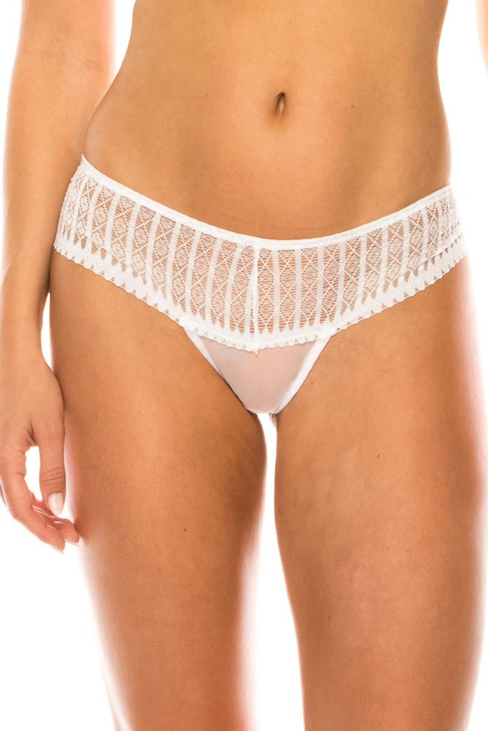 Tanga de Encaje Blanca