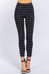 Pantalon Negro de Cuadros Grandes