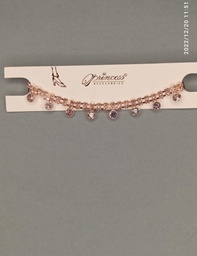 [PRINCESS ACCESORIES] Pulsera Tobillera con Piedras Sencilla