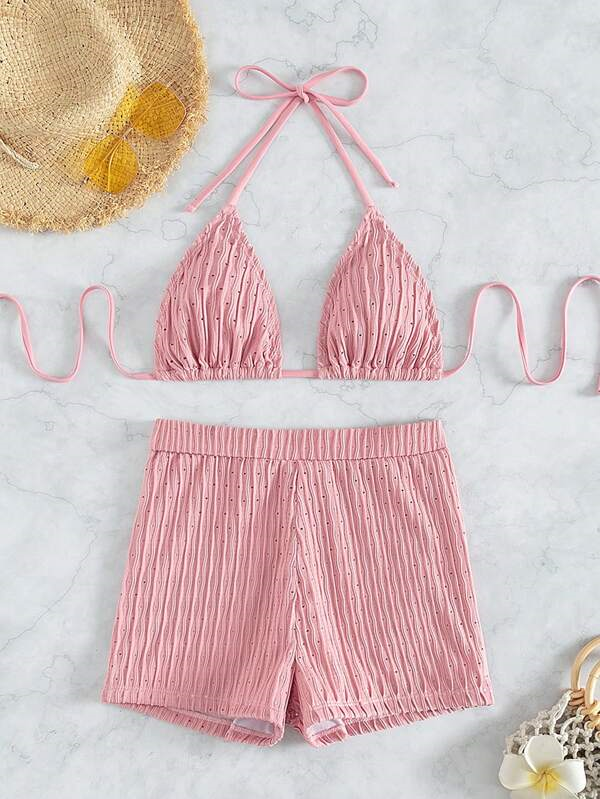 Bikini Rosa 2PCS Short