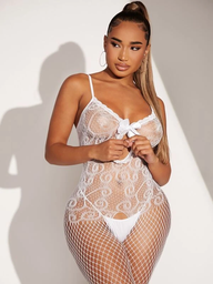 [SHEIN si2204122471009270] Set de Lenceria Encaje Blanco Unitalla