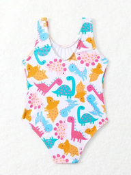 [SHEIN sa2302015193146601] Traje de Baño Niña 2-3 Dinosaurios