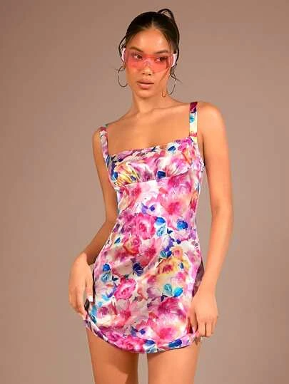 Vestido Corto Floral