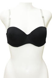 Brasier Negro Tirantes Transparente