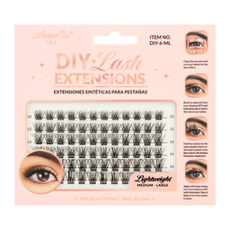 DIY Medium-Large Extensiones Pestañas