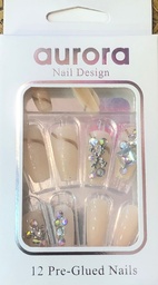 [AURORA NAIL DESIGN] Kit Uñas Postizas AURORA