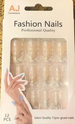 [AJ COMERSTONE FASHION NAILS] Kit Uñas Postizas AJ