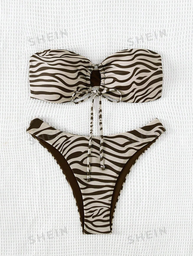 Bikini 2PCS Zebra Estampado