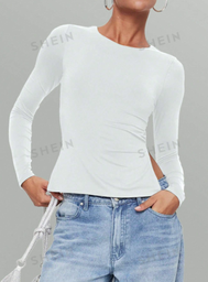 Blusa Blanca Asimetrica