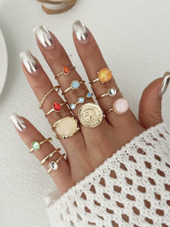 [sj2412093101881866 shein] Anillo Vintage Individual