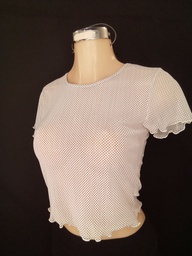 Blusa Transparente de Puntos