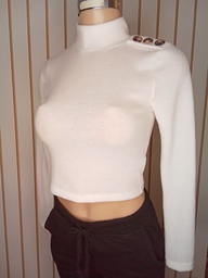 Blusa Manga Larga con Cuello de Tortuga