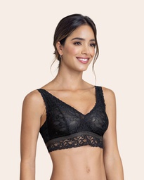 [7306 One size Bralette] Bralette negro Espalda Abierta F&F